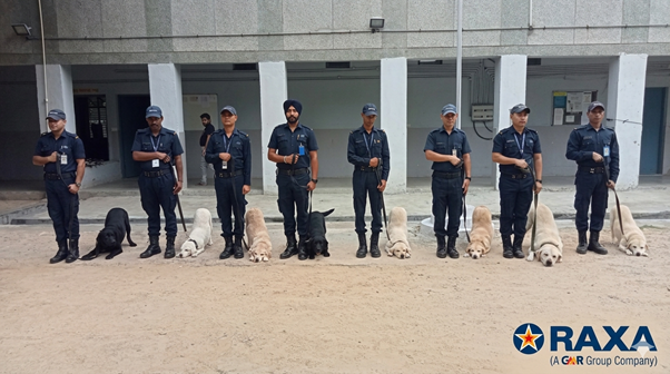 K9 security with manned guard